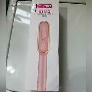 TYMO Pink Hair Straightening Comb. New Still in the box.